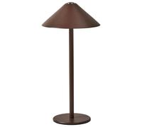 FRANCOLI Lampada da tavolo senza fili a LED Marrone Metallo con dimmer