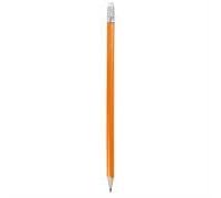 FRANDO Matita In Legno Con Gomma Personalizzabile Punta Temperata Matita Grafite Rotonda Gadget Promozionale Per Scuola Ufficio Eventi Aziendali Marketing (Arancione)