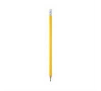 FRANDO Matita In Legno Con Gomma Personalizzabile Punta Temperata Matita Grafite Rotonda Gadget Promozionale Per Scuola Ufficio Eventi Aziendali Marketing (Giallo)