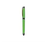 FRANDO Penna Clio Roller Gel Soft Touch Personalizzabile In Plastica Con Refill Gel Nero Stampa Uv Multicolore Gadget Promozionale Aziendale Elegante Per Eventi Ufficio (Verde)