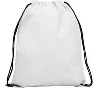 FRANDO Sacca In Tnt Personalizzabile Zaino Multiuso Con Cordoncini Regolabili E Occhielli Metallici Gadget Promozionale Per Aziende Eventi Sport Scuola Fiere Shopper Leggera 36x42 (50, Bianco)