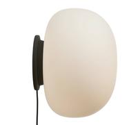 FRANDSEN Applique Supernate, Ø 38 cm, interruttore, opalino/bianco Frandsen