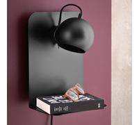 Frandsen Applique Ball con USB E14 104530 Nero opaco