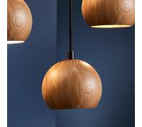 Lampadario A Sospensione Frandsen Ø12 Quercia