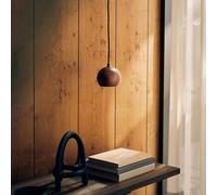 Lampada a sospensione FRANDSEN Ball, noce, Ø 12 cm, legno Frandsen
