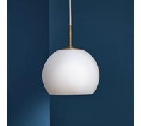 Lampadario Frandsen Ball Ø18 Bianco Opale
