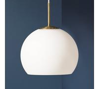 Lampadario Frandsen Ball Ø25 Bianco Opale