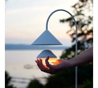 FRANDSEN Lampada a LED ricaricabile One, bianca, Ø 9 cm, acrilico Frandsen