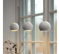 FRANDSEN Lampada a sospensione Ball, bianco opaco, Ø 12 cm Frandsen