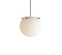 FRANDSEN Lampada a sospensione Koi, vetro, bianco/nero, Ø 32 cm Frandsen