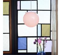 FRANDSEN Lampada a sospensione Koi, vetro, rosa/ottone, Ø 32 cm Frandsen