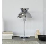 FRANDSEN Lampada da tavolo Butterfly, interruttore, colore cromo Frandsen