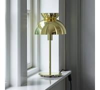 FRANDSEN Lampada da tavolo Butterfly, interruttore, colore ottone Frandsen