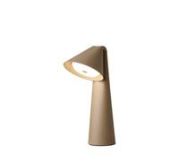 FRANDSEN Lampada LED da tavolo ricaricabile Ami, grigio-beige, 32 cm, Frandsen