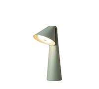 FRANDSEN Lampada LED da tavolo ricaricabile Ami, verde, 32 cm, dimmerabile Frandsen