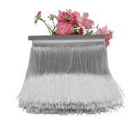Frange 10/15/20/30 centimetri Yard Lace Trim Nappe e Frange FAI DA TE Vestito Latino Vestiti di Scena Accessori Decorative for tende pizzo(White,15cm)