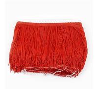 Frange 5/10M 20 centimetri Nappe e Frange Trim Nastro di Pizzo Lunghe for Tende Da Cucire Vestito Latino Guarnizioni Accessori FAI DA TE(Color-10,20cm-5Meters)