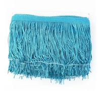 Frange 5/10M 20 centimetri Nappe e Frange Trim Nastro di Pizzo Lunghe for Tende Da Cucire Vestito Latino Guarnizioni Accessori FAI DA TE(Color-17,20cm-10Meters)