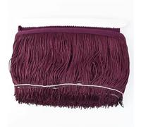 Frange 5/10M 20 centimetri Nappe e Frange Trim Nastro di Pizzo Lunghe for Tende Da Cucire Vestito Latino Guarnizioni Accessori FAI DA TE(Color-21,20cm-5Meters)
