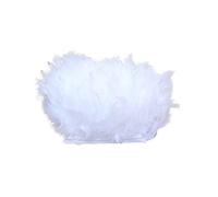 Frange di piume di tacchino 2 m Marabù Turchia Piume di tacchino Gonna Abito Accessorio di decorazione di piume per la decorazione Costume fai da te Abito da cucito Party