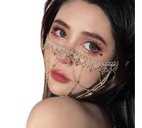 Frange Viso Tenda Fascia Frontale Gioielli Viso Costume Hairband Donne Antiche Decori Dei Capelli Costume Viso