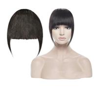 Frangetta Capelli Clip 1 pezzo di clip in frangia Frangia di capelli umani al 100% Pezzi di frangia Clip in frangia naturale Posticci for donne Ragazze, 25 g Posticci per Donna (Color : #1B)
