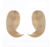 Frangetta Capelli Clip 2 pezzi clip di capelli umani sulla frangia con parte centrale su uno/due lati frangia capelli remy nell'estensione frangia invisibile francese Posticci per Donna (Color : #2
