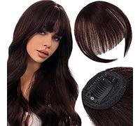 Frangetta Capelli Clip Bangs Clip nelle estensioni dei capelli, Air Bangs Clip for capelli Nappa Bangs Wispy Air Curvo for le donne da indossare ogni giorno Posticci per Donna (Color : Natural Color