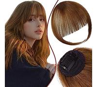 Frangetta Capelli Clip Bangs Clip nelle estensioni dei capelli, Air Bangs Clip for capelli Nappa Bangs Wispy Air Curvo for le donne da indossare ogni giorno Posticci per Donna (Color : Blauw)