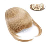 Frangetta Capelli Clip Frangia con clip Estensioni dei capelli Frangia smussata sintetica diritta naturale 6" Parrucchino corto dritto Fronte pulito Frangia clip-in completa for donna Posticci per Don