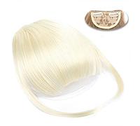 Frangetta Capelli Clip Frangia con clip Estensioni dei capelli Frangia smussata sintetica diritta naturale 6" Parrucchino corto dritto Fronte pulito Frangia clip-in completa for donna Posticci per Don
