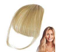 Frangia a clip, capelli umani, capelli umani al 100% veri capelli umani in ba?gs per donne | francese Bangproch ?lip O? Fake ?s, Estensione dei capelli curata dei benigni, posticci con frange di