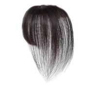 Frangia a Clip | Topper Capelli Veri Invisibili per Donne | Estensione Parrucca Regolabile Copricapo Fermaglio Per Diradamento Naturale Uso Quotidiano Travestimenti
