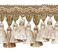 Frangia A Nappa Beige Chiaro Avorio 3.75" Sabbie Bianche [5 Yarde]