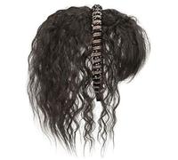 Frangia ad aria francese in fibra sintetica extension per capelli naturali 3D extension per capelli ricci per un'acconciatura veloce