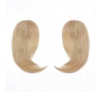 Frangia Clip Capelli, Topper per Capelli, Frangia francese con clip for capelli, 2 pezzi, con riga centrale ai lati, estensione(#24)