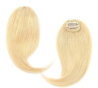Frangia Clip Capelli, Topper per Capelli, Frangia francese con clip for capelli, 2 pezzi, con riga centrale ai lati, estensione(#613)