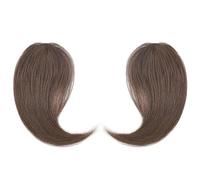 Frangia Clip Capelli Veri 2 pezzi clip di capelli umani sulla frangia con parte centrale su uno/due lati frangia capelli remy nell'estensione frangia invisibile francese Frangetta Capelli Veri Clip(