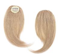 Frangia Clip Capelli Veri 2 pezzi clip di capelli umani sulla frangia con parte centrale su uno/due lati frangia capelli remy nell'estensione frangia invisibile francese Frangetta Capelli Veri Clip(