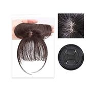 Frangia Clip Capelli Veri Clip in frangia Frangia frontale sintetica 3D Air Frangia Clip in frangia Estensioni dei capelli Parrucchino sintetico dritto Accessori for capelli naturali morbidi for donne