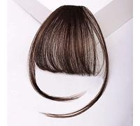 Frangia Clip Capelli Veri Frangetta Clip for capelli in frangia Frangetta sottile resistente al calore Frangetta con frangia Clip su parrucchino Un pezzo in frangia Frangetta piatta naturale Estension