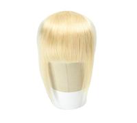 Frangia Clip Capelli Veri Frangia con clip Frangia di capelli umani 3 clip in frangia nera con taglio smussato Pezzo di capelli Frangia bionda nera naturale Clip da 8" nelle estensioni dei capelli Fra