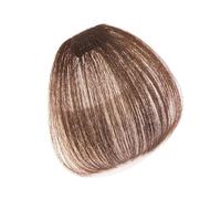 Frangia Clip Capelli Veri Frangia con clip Frangia sottile resistente al calore Frangia con frange Clip su parrucchino Un pezzo in frangia Frangia piatta naturale Estensioni dei capelli for le donne F