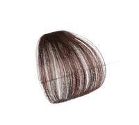 Frangia Clip Capelli Veri Frangia d'aria finta Estensione dei capelli sintetici Frangia di capelli d'aria leggera morbida Clip sull'estensione dei capelli Frangia di frangia di capelli finti lisci Fra
