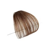 Frangia Clip Capelli Veri Frangia d'aria finta Estensione dei capelli sintetici Frangia di capelli d'aria leggera morbida Clip sull'estensione dei capelli Frangia di frangia di capelli finti lisci Fra