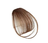 Frangia Clip Capelli Veri Frangia d'aria finta Estensione dei capelli sintetici Frangia di capelli d'aria leggera morbida Clip sull'estensione dei capelli Frangia di frangia di capelli finti lisci Fra