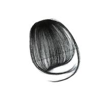 Frangia Clip Capelli Veri Frangia d'aria finta Estensione dei capelli sintetici Frangia di capelli d'aria leggera morbida Clip sull'estensione dei capelli Frangia di frangia di capelli finti lisci Fra