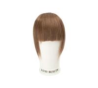 Frangia Clip Capelli Veri Frangia di capelli umani 3 clip Frangia di capelli naturali con taglio smussato 3D Clip sopra la testa nelle estensioni dei capelli Non Remy 2,5"x4,5" Nero Marrone Biondo Fra