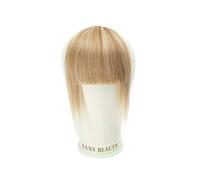 Frangia Clip Capelli Veri Frangia di capelli umani 3 clip Frangia di capelli naturali con taglio smussato 3D Clip sopra la testa nelle estensioni dei capelli Non Remy 2,5"x4,5" Nero Marrone Biondo Fra