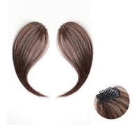 Frangia Clip per capelli 2 pezzi Frangia finta sintetica Clip per frangia da donna in capelli Frangia Parrucchino Capelli naturali Parte centrale Due lati Frangia per capelli Clip nelle estensioni C